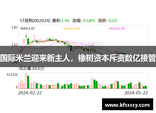 国际米兰迎来新主人，橡树资本斥资数亿接管